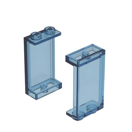 Imagem de 84 Peças De Blocos De Construção De Vidro Com 2 Furos Compatíveis Com Bricks Moc Brinquedos De