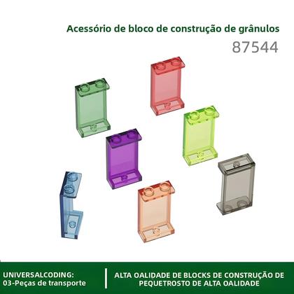 Imagem de 84 Peças De Blocos De Construção De Vidro Com 2 Furos Compatíveis Com Bricks Moc Brinquedos De