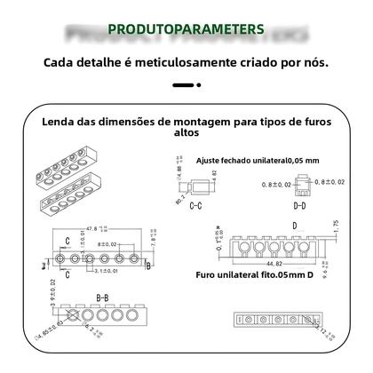 Imagem de 84 Peças De Blocos De Construção De Vidro Com 2 Furos Compatíveis Com Bricks Moc Brinquedos De