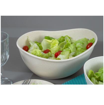 Imagem de 8un Tigela saladeira bowl oval 1,9lt bege