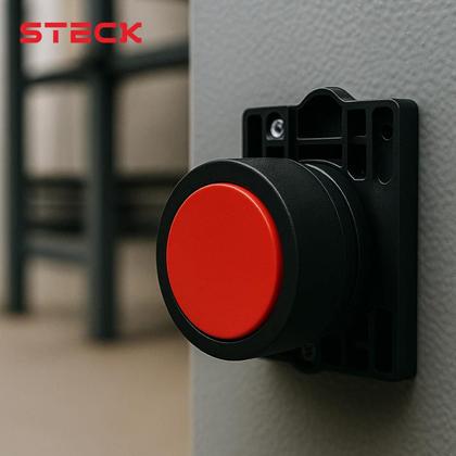 Imagem de 9 Botão De Comando Steck SLPNR1 Industrial Para Automação
