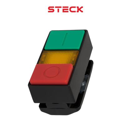 Imagem de 9 Botão Pulsador Duplo Luminoso Steck SLPDL Max Botton