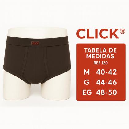 Imagem de 9 Cuecas Click Slip Adulto Helanca Tradicional Com Abertura