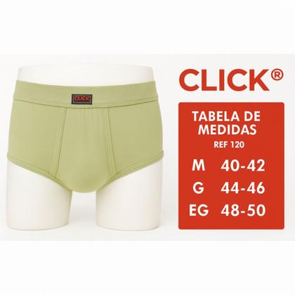 Imagem de 9 Cuecas Click Slip Adulto Helanca Tradicional Com Abertura