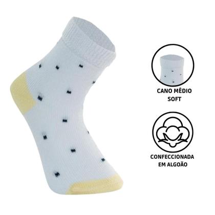 Imagem de 9 Pares De Meias Cano Médio Infantil Kids Bebe Mash De Algodão Cotton