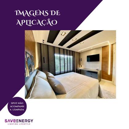 Imagem de 9 Spot Duplo Embutir Recuado Branco e Preto PAR20 E27