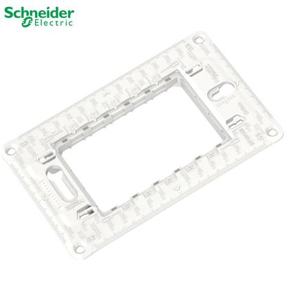 Imagem de 9 Suporte 4x2 P/ Placa - Schneider Orion Até 3 Módulos - Branco