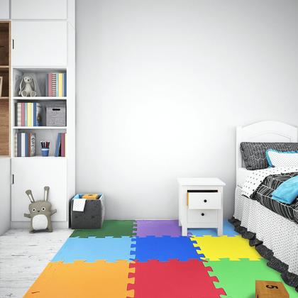 Imagem de 9 Tapete Infantil Com Borda Placa Eva Tatame 50cmX50cm