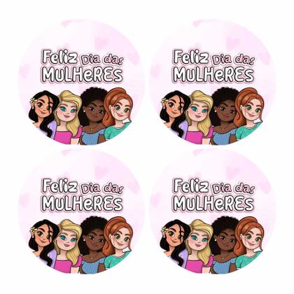 Imagem de 90 Adesivos Dia Das Mulheres Lembrancinhas