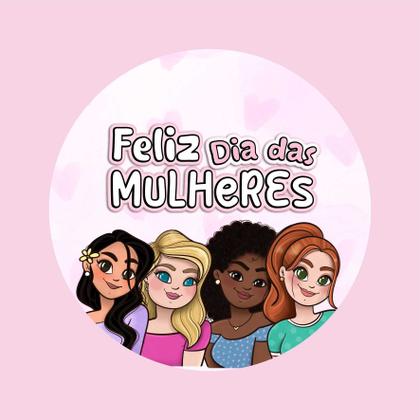 Imagem de 90 Adesivos Dia Das Mulheres Lembrancinhas