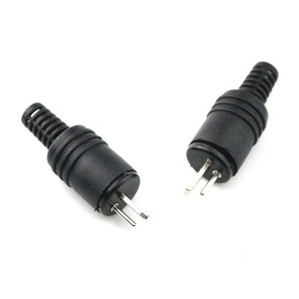 Imagem de 90un Conector Plug Paf Din 2 Pinos Macho Philips Akai Grundig Marantz Sansui Telefunken