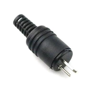 Imagem de 9un Conector Plug Paf Din 2 Pinos Macho Philips Akai Grundig Marantz Sansui Telefunken