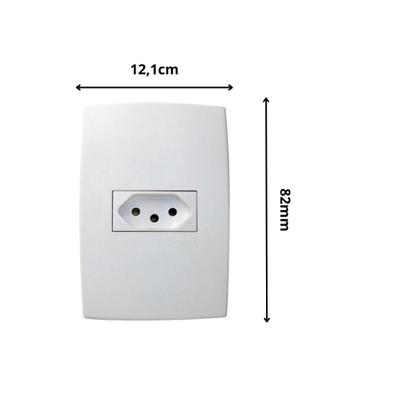 Imagem de 9un - Conjunto 4x2 Tomada 2P+T 10A Pialplus 615080