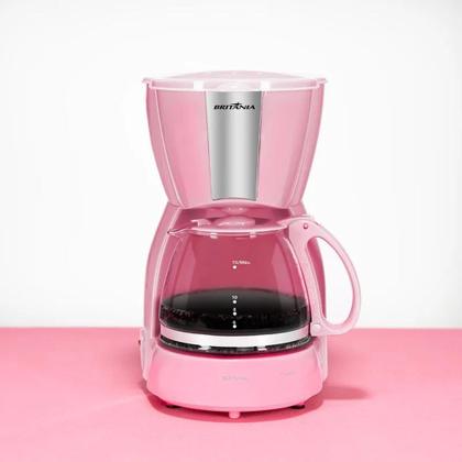 Imagem de A Cafeteira Britânia BCF15 Inox Rosa 15 Xícaras