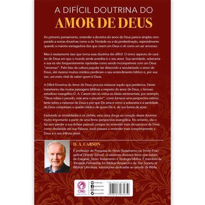 Imagem de A Difícil Doutrina do Amor de Deus  Compreenda melhor a natureza do infinito amor de Deus por você  D. A. Carson