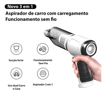 Imagem de A Energia na Palma da Sua Mão: Mini Soprador Aspirador de Pó 3 em 1 USB Bivolt