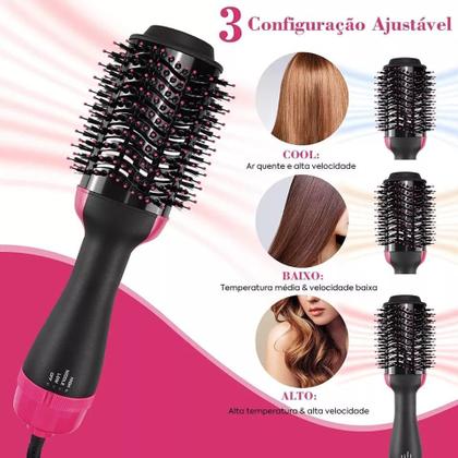 Imagem de A Escova Secadora de Cabelo One Step 3 em 1 - Estilize, seque e alise seus cabelos com facilidade