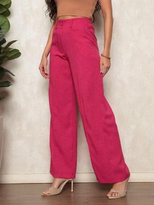 Imagem de A-Lows O&L calca Social pantalona de linho