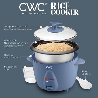 Imagem de A panela de arroz COOK WITH COLOR 6 xícaras 300 W cozinha 0,6 L para 6 xícaras