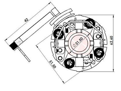 Imagem de A137 Porta escovas Ford Volvo Mercury Jaguar e Mazda