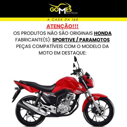 Imagem de Aba (Asa) Tanque Cg Fan 160 2016 até 2021 + Farol Completo Com Aranha do Painel