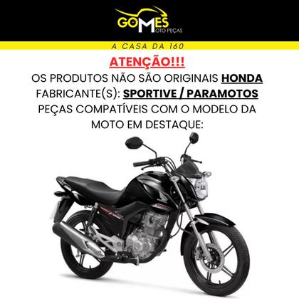 Imagem de Aba (Asa) Tanque Cg Fan 160 2016 até 2021 + Farol Completo Rabeta Traseira 3 peças