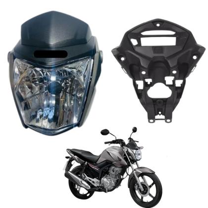 Imagem de Aba (Asa) Tanque Cg Fan 160 2016 Até 2021 + Tampa Lateral Farol Completo Rabeta Traseira 3 peças