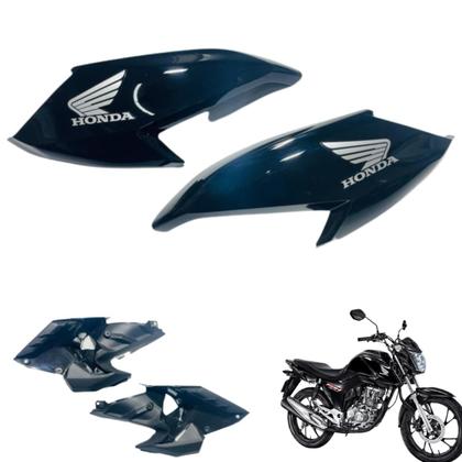 Aba (asa) Tanque Cg Fan 160 2022 / 2024 + Farol Completo Com Aranha Rabeta Traseira - Sportive Imagem de Aba (asa) Tanque Cg Fan 160 2022 / 2024 + Farol Completo Com Aranha Rabeta Traseira