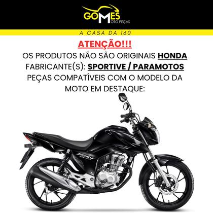 Imagem de Aba (Asa) Tanque Cg Fan 160 2022 / 2024 + Par de Tampa Lateral Lado Filtro e Bateria