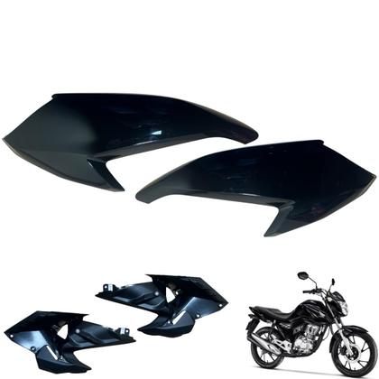 Imagem de Aba (Asa) Tanque Cg Fan 160 2022 / 2024 + Par de Tampa Lateral Lado Filtro e Bateria