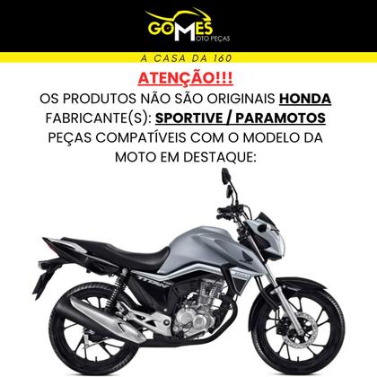 Imagem de Aba (Asa) Tanque Cg Titan 160 2016 até 2021 + Tampa Lateral Farol Completo Com Aranha