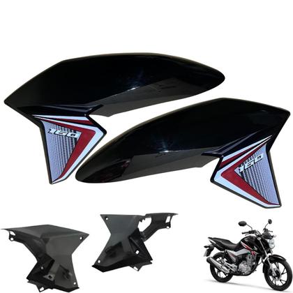 Imagem de Aba (Asa) Tanque Cg Titan 160 2016 até 2021 + Tampa Lateral Paralama Dianteiro