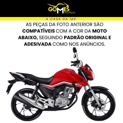 Aba (Asa) Tanque Cg Titan 160 2016 até 2021 + Tampa Lateral Paralama Dianteiro - Sportive Imagem de Aba (Asa) Tanque Cg Titan 160 2016 até 2021 + Tampa Lateral Paralama Dianteiro