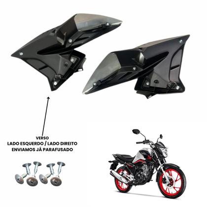 Imagem de Aba (Asa) Tanque Cg Titan 160 Modelo 2022 / 2024 + Farol Completo Paralama Dianteiro
