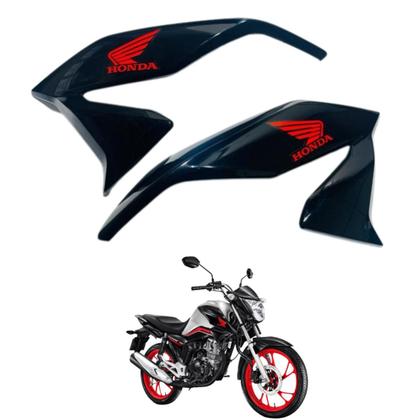 Imagem de Aba (Asa) Tanque Cg Titan 160 Modelo 2022 / 2024 + Farol Completo Paralama Dianteiro