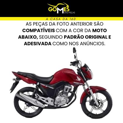 Aba do Tanque Cg Fan 160 modelo 2016 até 2021 Par de Complementos Tampa Lateral Paralama Rabeta Traseira 3 peças - Sportive Paramotos Imagem de Aba do Tanque Cg Fan 160 modelo 2016 até 2021 Par de Complementos Tampa Lateral Paralama Rabeta Traseira 3 peças