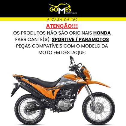 Imagem de Aba do Tanque Nxr Bros 160 modelo 2016 Até 2021 Par de Complementos Carenagem Interna e Externa
