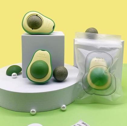 Imagem de Abacate De Brinquedo Para Gatos Com Catnip Erva Gato Natural