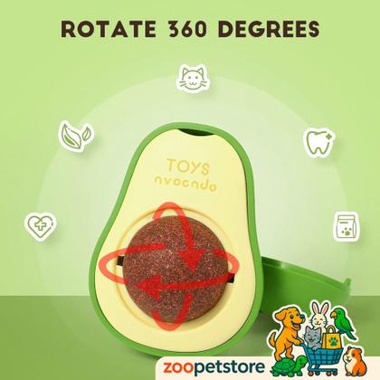 Imagem de Abacate De Brinquedo Para Gatos Com Catnip Erva Gato Natural
