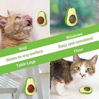 Imagem de Abacate De Brinquedo Para Gatos Com Catnip Erva Gato Natural