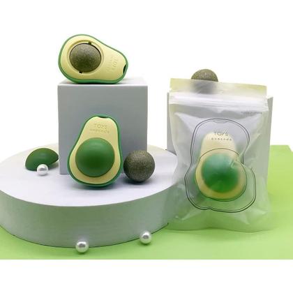 Imagem de Abacate De Brinquedo Para Gatos Com Catnip Erva Gato Natural