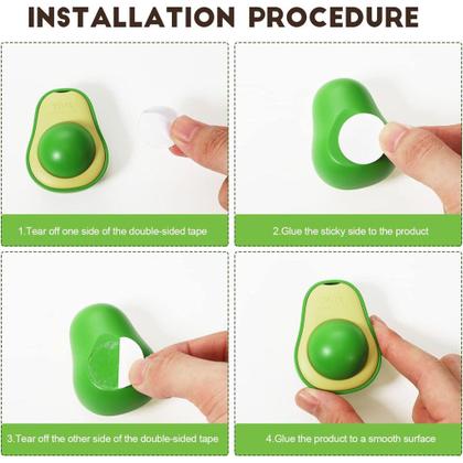 Imagem de Abacate De Brinquedo Para Gatos Com Catnip Erva Gato Natural