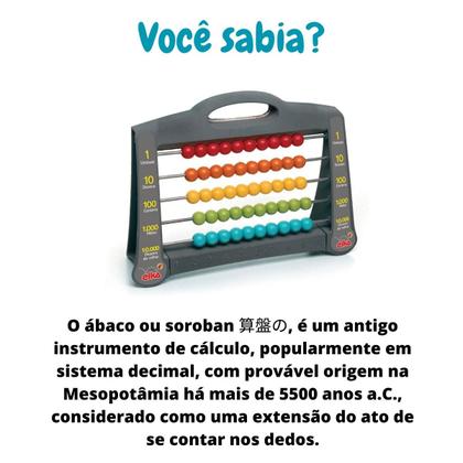 Imagem de Abaco Contador Plastico Escolar Com 50 Bolinhas Elka 1001