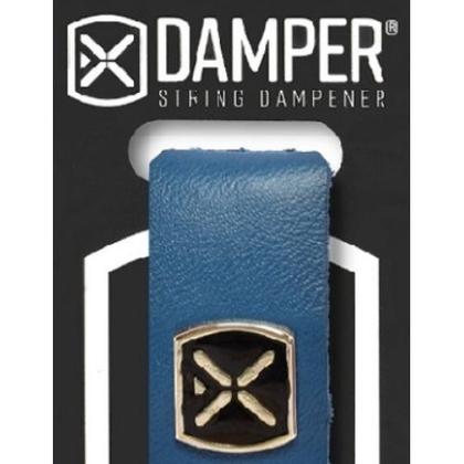 Imagem de Abafador damper md tag metal couro azul dsmd07