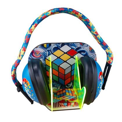Imagem de Abafador de Ruido para Autistas 11 DB com suporte Cubo Mágico brilha no escuro