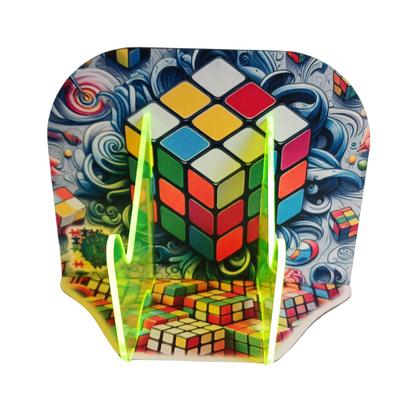 Imagem de Abafador de Ruido para Autistas 11 DB com suporte Cubo Mágico brilha no escuro