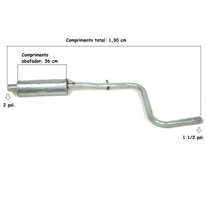 Imagem de Abafador Escap Intermediário Palio 1.3 16V 2000 a 2005  M47