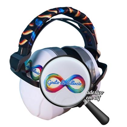 Imagem de Abafador Protetor Auditivo para Autistas Infinity Black de 26 DB