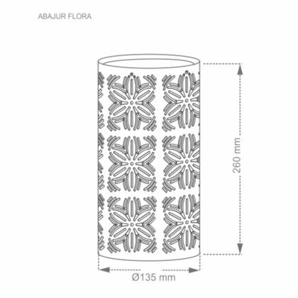 Imagem de Abajour flora preto taschibra