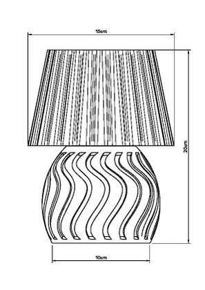 Imagem de Abajur Base Luminária de Mesa Cabeceira de Cama Escritório Quarto Sala com Lâmpada - ARTBOX3D